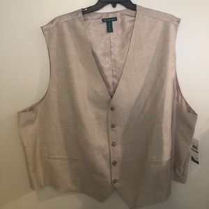 Mens Cubavera linen vest